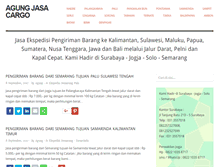 Tablet Screenshot of agungjasacargosurabaya.com